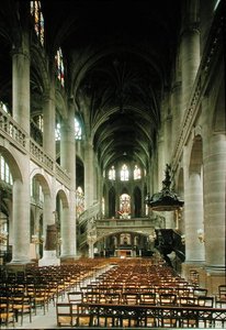 Interior View Towards the Choir and the Rood Screen